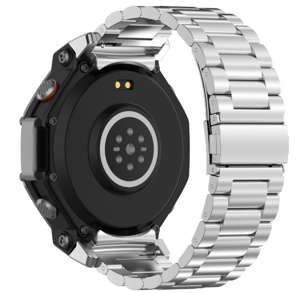 Металевий ремінець з нержавіючої сталі для Amazfit T-REX 3  (срібний)