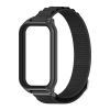  Тканевий ремінець з металевою рамкою для Mi Band 9 Active / Redmi Band 3 (Чорний)