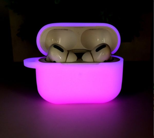 Чохол BlackPink для AirPods 3, що світиться,  (Яркий Розовый)