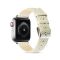 Шкіряний ремінець BlackPink Modern для Apple Watch 38/40mm, Чорний (Білий)