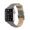 Шкіряний ремінець BlackPink Modern для Apple Watch 38/40mm, Чорний (Сірий)