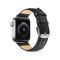 Шкіряний ремінець BlackPink Modern для Apple Watch 38/40mm, Чорний (Чорний)