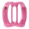 Ремінець силіконовий для MIband 4/5/6 MIJOAS, Червоний (Розовый / Barbie pink)