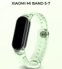 Силіконовий ремінець для браслета Xiaomi Mi Band 5/6/7 (Зелений)