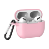 Чохол силіконовий з карабіном для Airpods 3 (Рожевий)