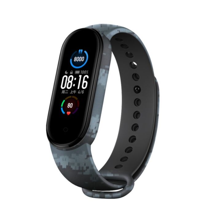 Ремінець BlackPink Силіконовий Хакі для Mi Band 3 | 4, Сірий (Сірий)