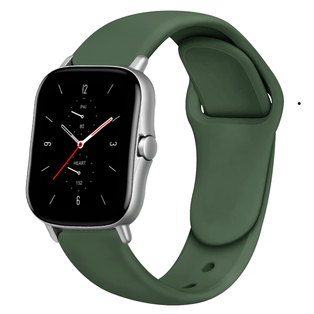 Ремінець силіконовий Classic 18 мм, Green brick (Хаки)