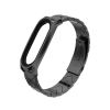 Ремінець металевий MiJOAS для Mi Band 3 | 4 | 5 | 6 GT Shark, Фіолетовий (Чорний)