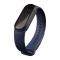 Силіконовий ремінець з імітацією плетіння для Mi Band 5 | 6 | 7, Джинсовий (Темно-Синий)