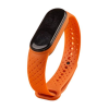 Силіконовий ремінець з імітацією плетіння для Mi Band 5 | 6 | 7, Джинсовий (Колендула)
