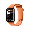 Ремінець силіконовий для Xiaomi Mi Band 8 Pro / 9 Pro з металевим кріпленням (Оранжевий)