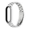Ремінець металевий MiJOAS для Mi Band 3 | 4 | 5 | 6 Classic, Фіолетовий (Срібний)