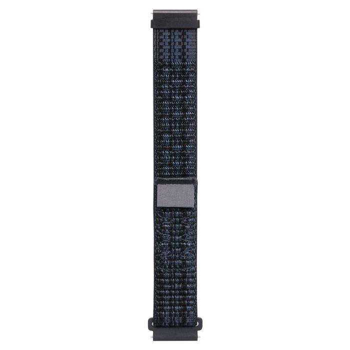 Ремінець Sport Loop для смарт годинників - 20 мм Silty (Black and Blue)