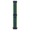 Ремінець Sport Loop для смарт годинників - 20 мм Silty (Bright green with blue)