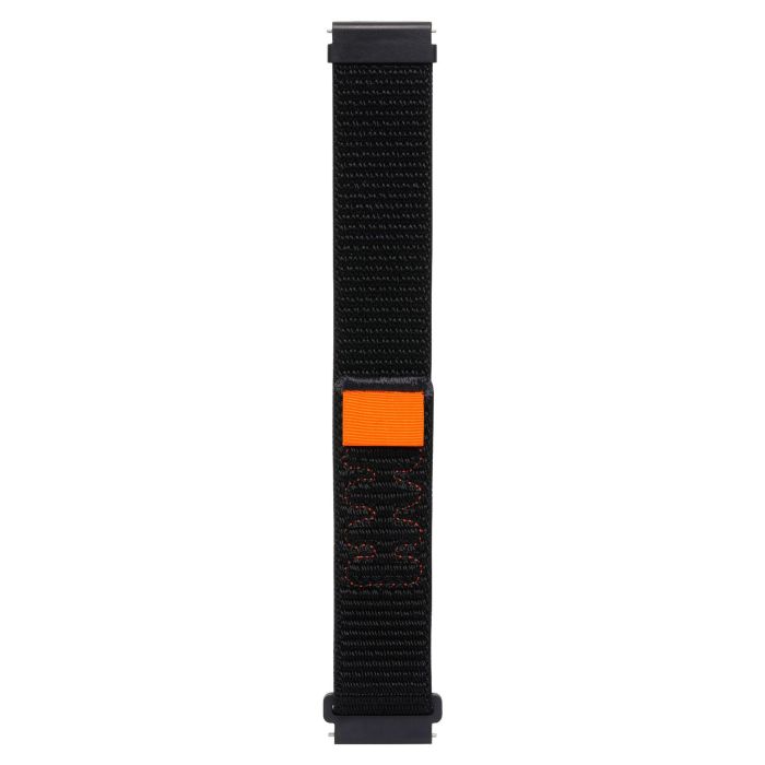 Ремінець Sport Loop для смарт годинників - 20 мм Silty (Dark Black)