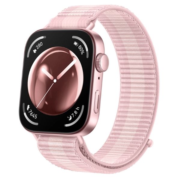 Нейлоновий ремінець-петля для Huawei Watch Fit 4 / Watch Fit 3 (pink)