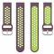 Ремінець Deexe Dual Color для годинника з шириною кріплення 20мм - Purple / Green (Purple / Green)