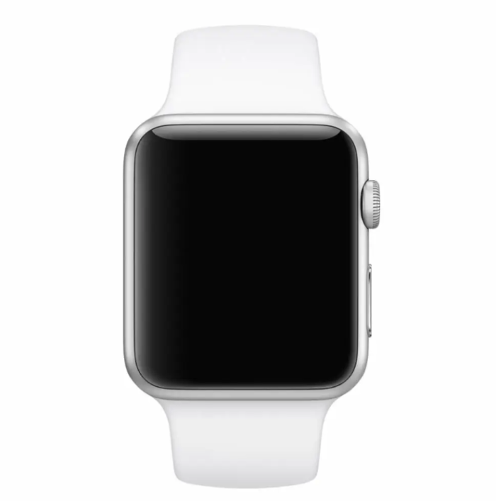 Ремінець силіконовий для Apple Watch 38/40/41 AAA+, Зелений (Білий)