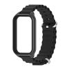 Силіконовий ремінець Ocean з алюмінієвою рамкою для Mi Band 9 Active / Redmi Band 3 (Чорний )