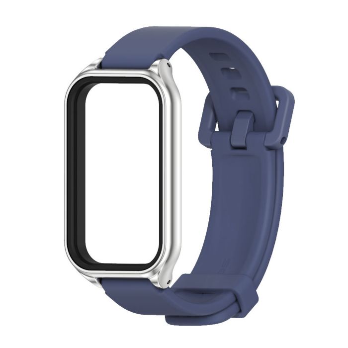 Силіконовий ремінець для Redmi Smart Band 3 / Mi Band 9 Active (Синій)