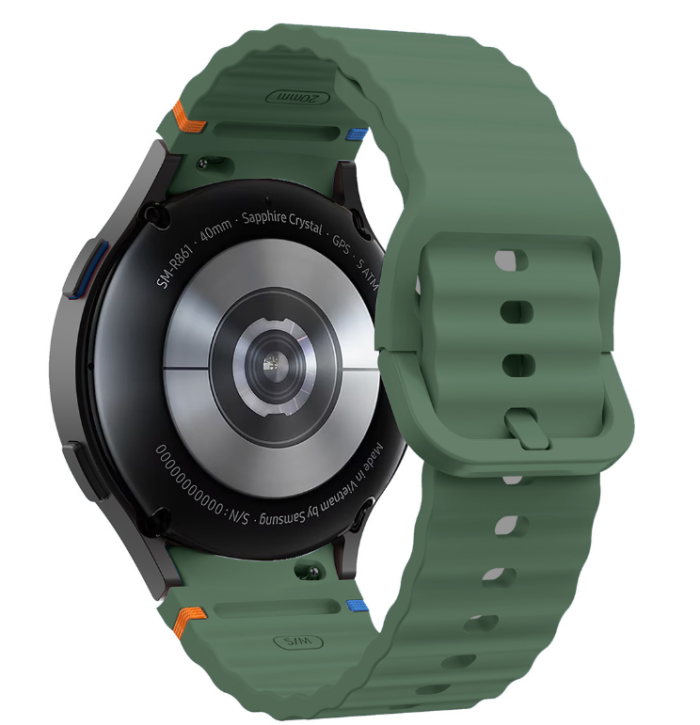 Силіконовий ремінець для Samsung Galaxy Watch 7/FE/6/5/4 (Оливковий)