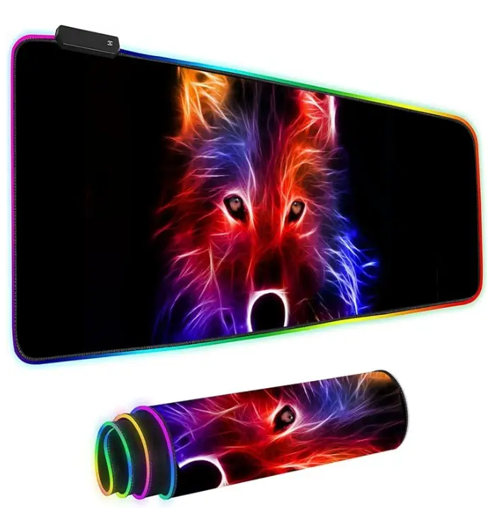 Led килимок для мишки 80х30см "Міх" (Лис (print5))