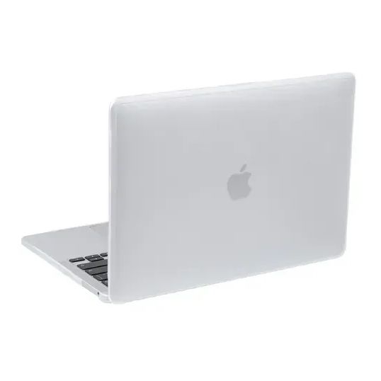Пластикова накладка з силіконовим бампером для Macbook Air (M1 | A1932 | A2337) (Прозрачный + Прозрачный Бампер)