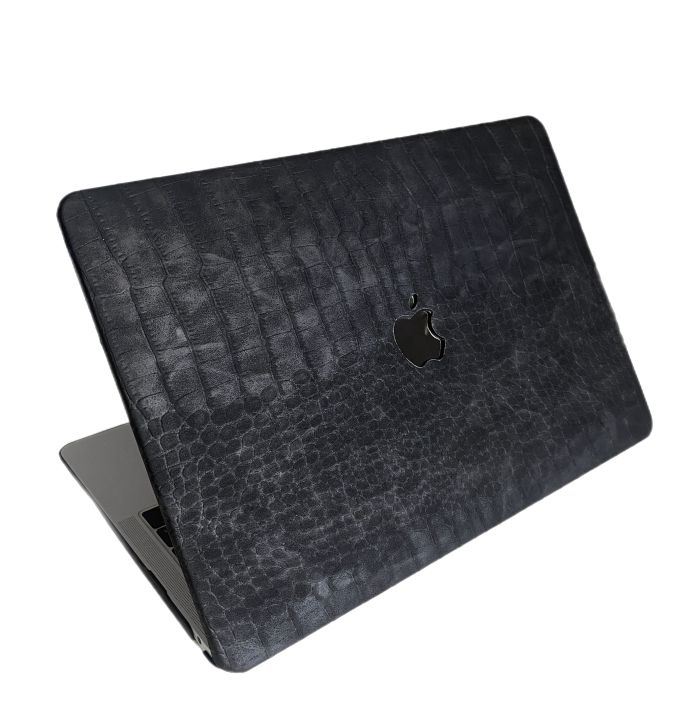 Чохол накладка шкіряна на MacBook Pro 16.2 A2485 | A2780 (Чорний)