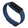 Силиконовый ремешок класический Ripple для Mi Band 3 | 4, Темно-Синий (Темно-Синий)