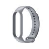 Силиконовый ремешок с имитацией кожи для Mi Band 3 | 4, Салатовый (Сірий)