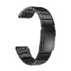 Ремінець металевий для Garmin 22 mm.TITANIUM  (Чорний)