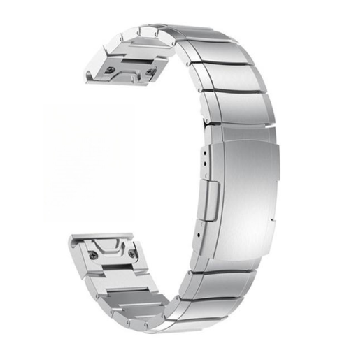 Ремінець металевий для Garmin 22 mm.TITANIUM  (Срібний)