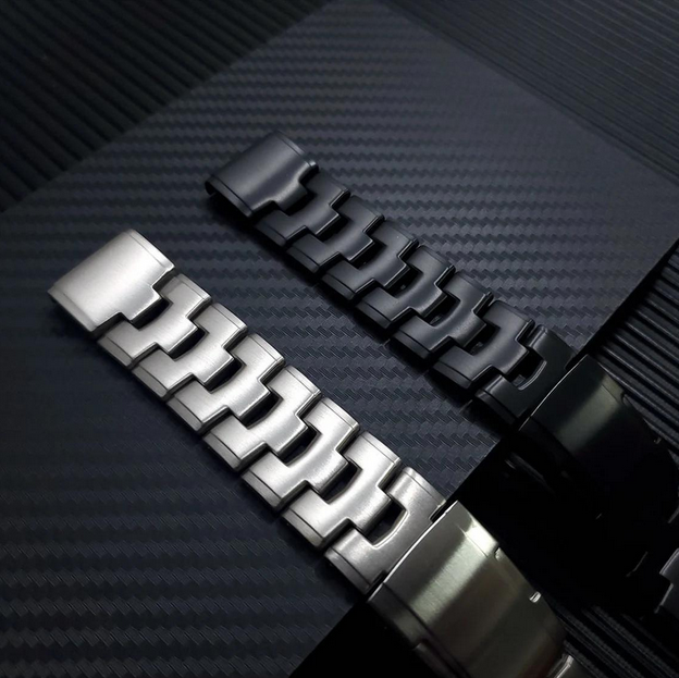 Ремінець Vented Titanium для Garmin 22 mm. (Срібний)