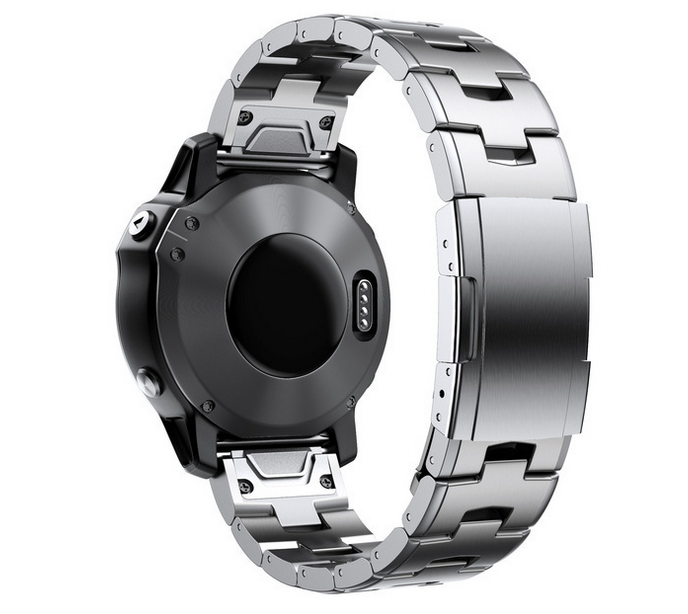 Ремінець Vented Titanium для Garmin 22 mm. (Срібний)