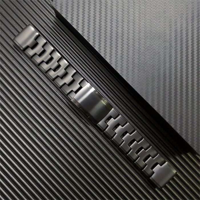Ремінець Vented Titanium для Garmin 26 mm. (Чорний)