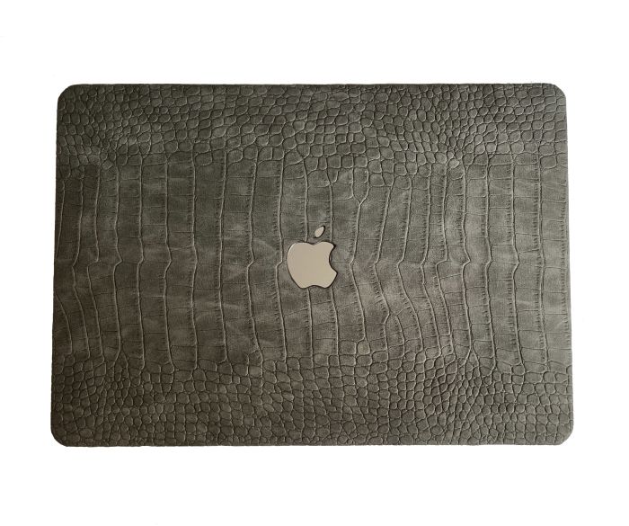 Чохол накладка шкіряна на MacBook Pro 16.2 A2485 | A2780 (Сірий)