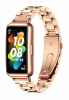 Металевий ремінець з застібкою для Huawei Band 8/9/10 (Рожеве золото)