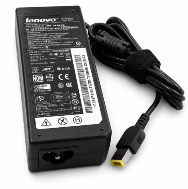 Блок живлення Lenovo 90W 20V 4.5A Slim Tip (прямокутний штекер) (блок)