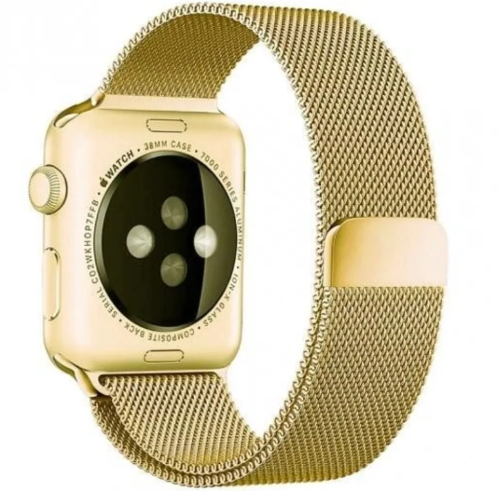 Міланська петля Apple Watch 38/40/41 AAA+ ,  (Желтое Золото)