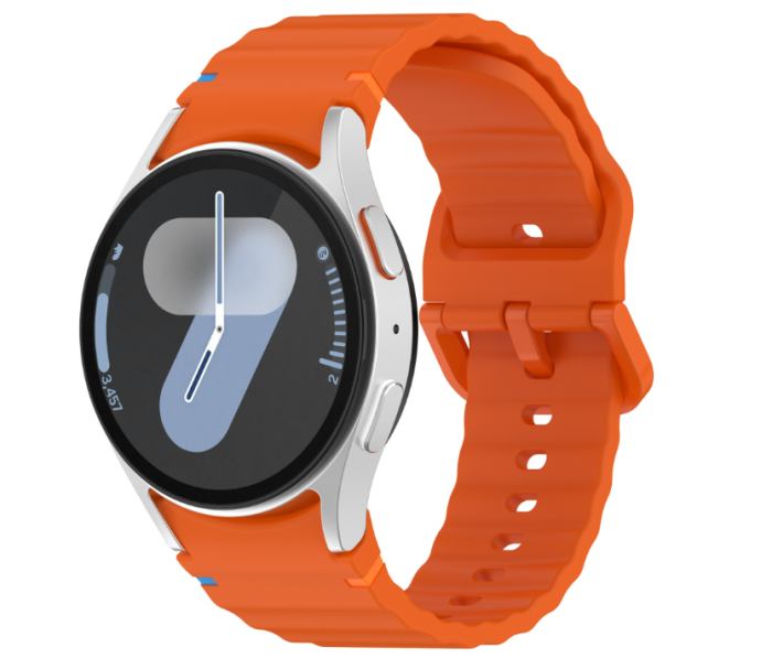 Силіконовий ремінець для Samsung Galaxy Watch 7/FE/6/5/4 (Помаранчевий)