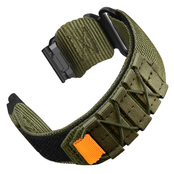 Нейлоновий тактичний ремінець для Garmin 22 мм. QuickFit (Зелений)