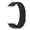 Нейлоновий ремінець з липучкою для Redmi Watch 4 / 5, Mi Band 8 Pro / 9 Pro (Чорний+срібний)