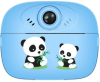 Дитяча миттєва камера з принтером PANDA  + 3 рулони для друку(DIY Instant Camera) (Blue)