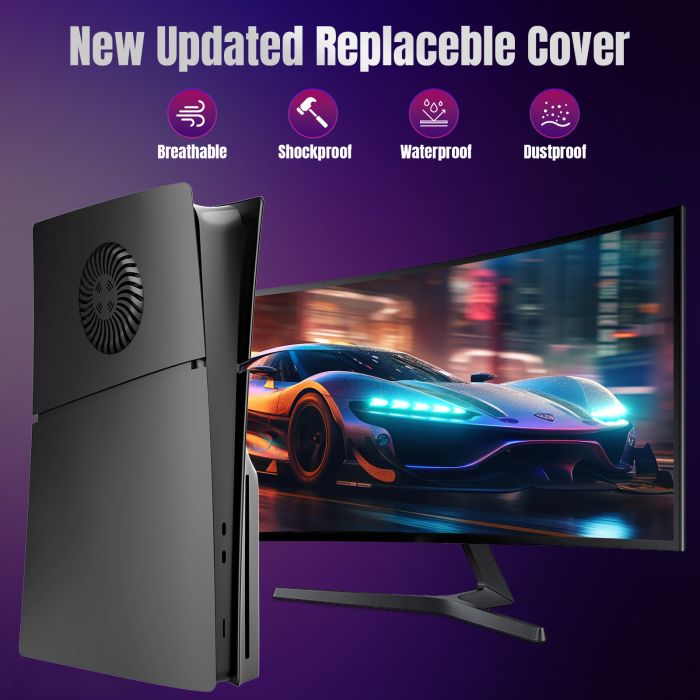Змінні панелі для Sony PlayStation 5 SLIM (2023 року) Disc Edition (Black)