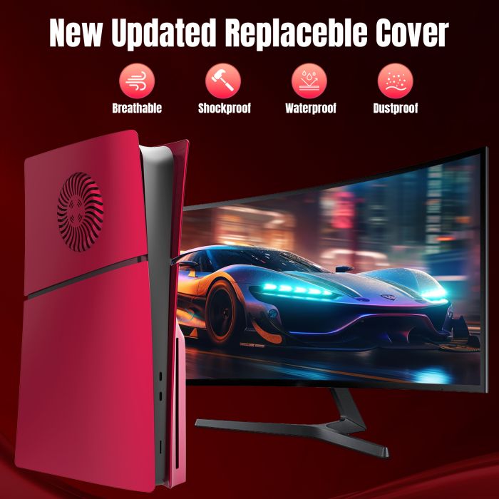 Змінні панелі для Sony PlayStation 5 SLIM (2023 року) Disc Edition (Red)
