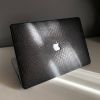 Чохол накладка на MacBook air 13 M1 ( 1932/2337 ) ШКІРЯНИЙ (Чорний глянець)