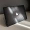 Чохол накладка на MacBook air 13 M1 ( 1932/2337 ) ШКІРЯНИЙ (Чорний глянець)