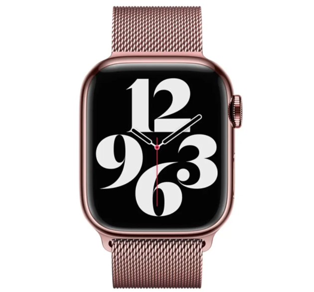 Міланська петля Apple Watch 38/40/41 AAA+ ,  (Розовое Золото)