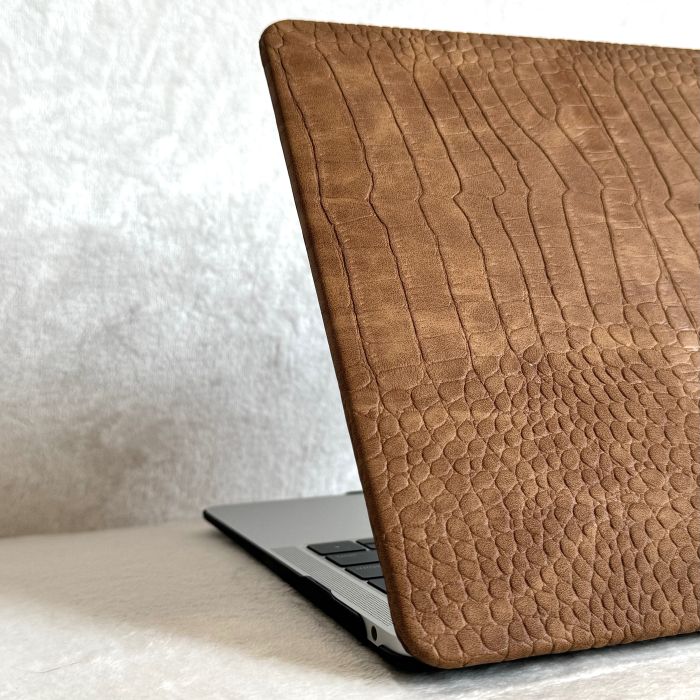 Чохол накладка шкіряна на MacBook Pro 16.2 A2485 | A2780 (Коричневый, Белый, Синий)