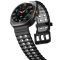 Двоколірний силіконовий ремінець для Samsung Watch Ultra 47 мм (чорний+сірий)